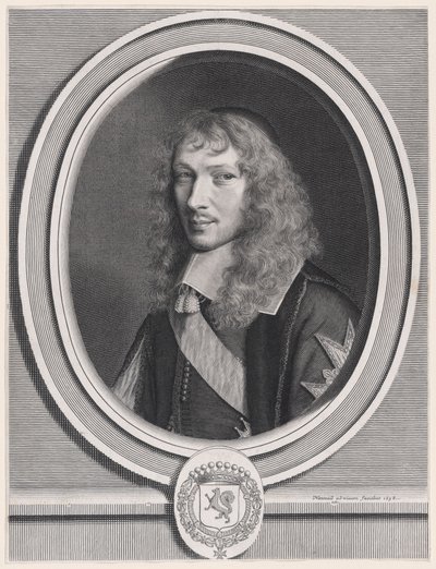 Abade Basile Fouquet (1622-1680), abade de Barbeaux e de Rigny, chanceler das Ordens do Rei de Robert Nanteuil