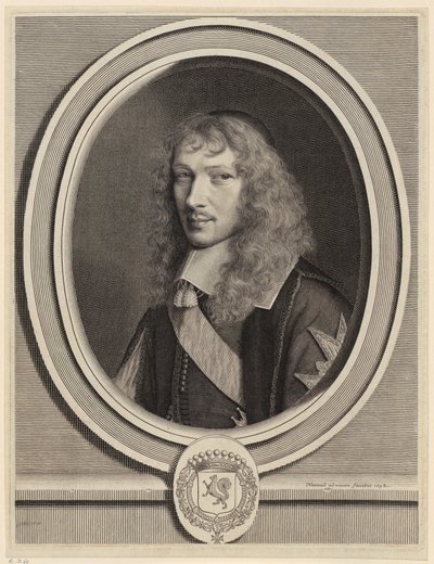Retrato de Basile Fouquet, clérigo de Robert Nanteuil