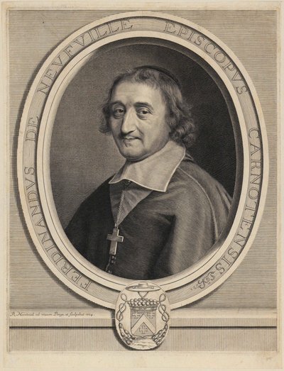Retrato de Ferdinand de Neufville de Villeroy de Robert Nanteuil