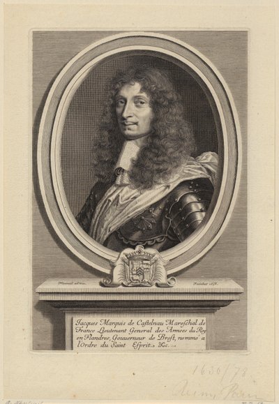 Retrato de Jacques II de Castelnau, marechal de França de Robert Nanteuil
