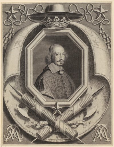 Retrato do cardeal Jules Mazarin de Robert Nanteuil