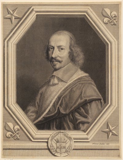 Retrato do cardeal Jules Mazarin de Robert Nanteuil