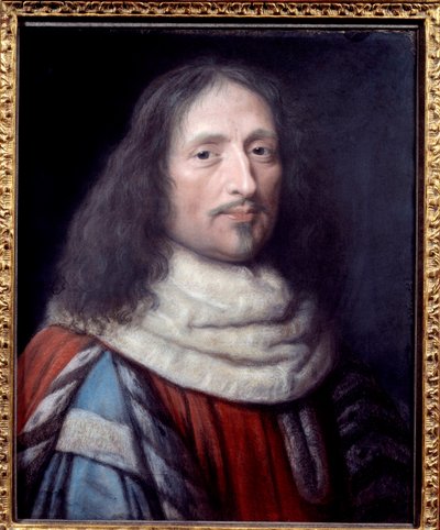 Retrato de Guillaume de Lamoignon (1617-1677) Primeiro Presidente do Parlamento de Paris Pintura de Robert Nanteuil (1623-1678) Paris do século XVII, Musee Carnavalet de Robert Nanteuil