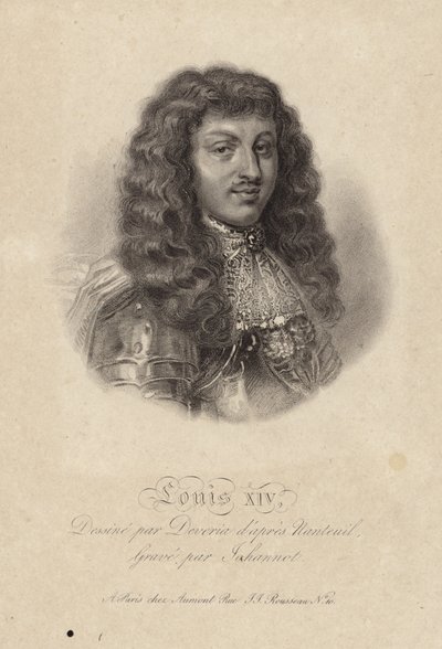 Retrato do rei louis xiv de Robert Nanteuil
