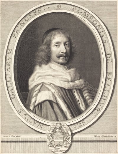 Pomponne de Bellevre de Robert Nanteuil after Charles Le Brun