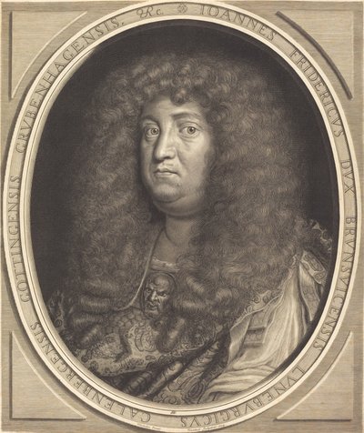 Jean-Frederic, Duque de Brunswick-Lunebourg (Hanover) de Robert Nanteuil after Jean Michelin