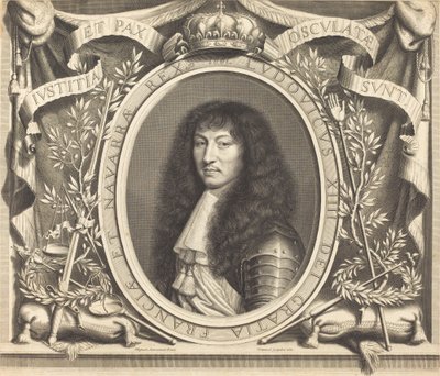 Luís XIV de Robert Nanteuil after Nicolas Mignard