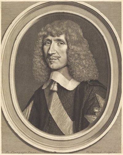Leon-Bouthillier, Comte de Chavigny de Robert Nanteuil after Philippe de Champaigne