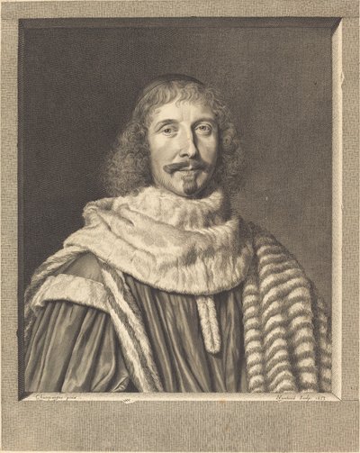 Pompone II de Bellevre de Robert Nanteuil after Philippe de Champaigne