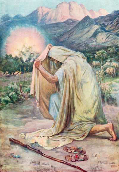 A sarça ardente (litografia a cores) de Robert Payton Reid
