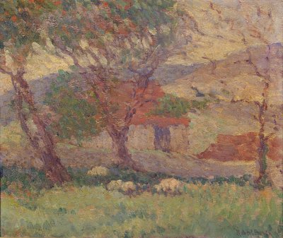 Nas colinas perto de Lewes, 1906 de Robert Polhill Bevan