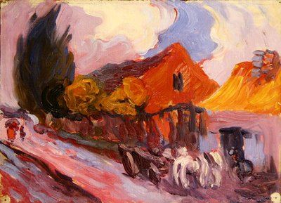 Ferreiro Polonês (óleo sobre tela) de Robert Polhill Bevan