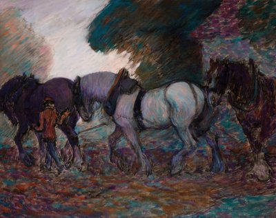 A Equipe de Aragem, Dawn, 1906. de Robert Polhill Bevan