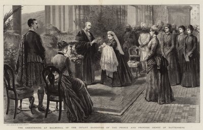 O batismo em Balmoral da Filha Infante do Príncipe e Princesa Henrique de Battenberg de Robert Pritchett