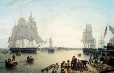 Porto de Boston de Robert Salmon