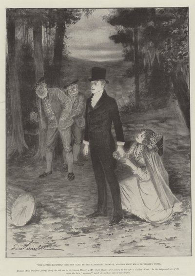 O Pequeno Ministro, o Novo Jogo no Teatro Haymarket, adaptado do romance do Sr. JM Barrie de Robert Sauber