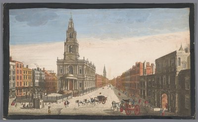 Gezicht op Somerset House en de kerk Saint Mary-le-Strand te Londen
Uma vista da Somerset House, com a Igreja de St. Marys na Strand London (título sobre o objecto)
Londen (título da série) de Robert Sayer