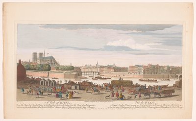 Vista da cidade de Paris tirada do Quai de Miramion
Uma vista de Paris, da igreja de Nostre Dame à Pont de la Tournelle, tirada do Quai de Miramion (...) (título sobre o objecto)
Paris (título da série) de Robert Sayer