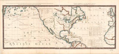 	Gráfico, contendo as costas da Califórnia, New Albion, e descobertas russas ao norte; com a península de Kamtschatka, na Ásia, em frente; e ilhas, dispersas sobre o Oceano Pacífico, ao norte da linha. América do Norte e o Ocidente de Robert Sayer And John Bennett