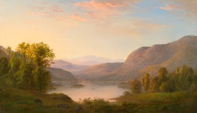 Uma vista nas montanhas Laurentian, perto de Quebec de Robert Scott Duncanson