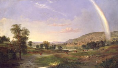 Paisagem com arco-íris, 1859. de Robert Seldon Duncanson