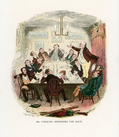Ilustração para os papéis de Pickwick de Robert Seymour