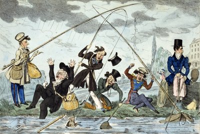 Waltonising ou Green-Land Fisherman, c.1830 (gravação a cores) de Robert Seymour