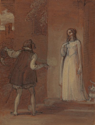 Anne Page e Slender de Robert Smirke