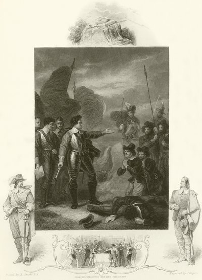 Cromwell suprimindo o motim no exército de Robert Smirke
