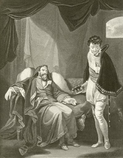 Henrique IV reprovando o príncipe Henrique de Robert Smirke