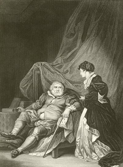Henrique VIII e Catarina Parr de Robert Smirke