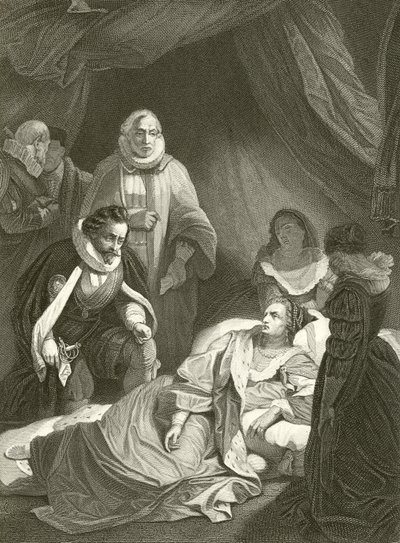 Últimas horas da rainha Elizabeth de Robert Smirke