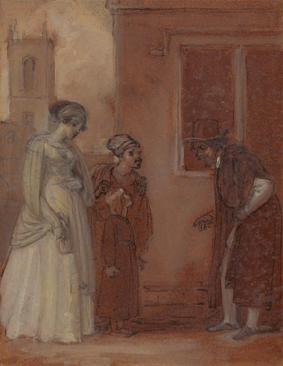 Mestre William Page e Sir Hugh Evans de Robert Smirke