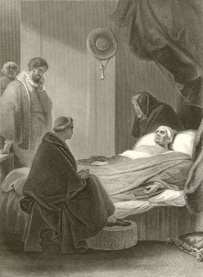 A morte do cardeal Wolsey de Robert Smirke
