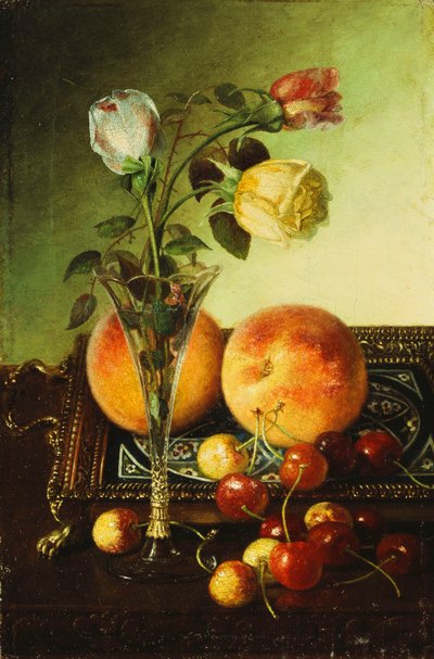 Rosas, pêssegos e cerejas, 1891 de Robert Spear Dunning