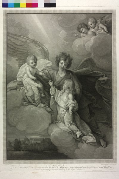 Apoteose dos filhos defuntos do rei Jorge III de Inglaterra e da sua rainha Charlotte de Robert Strange