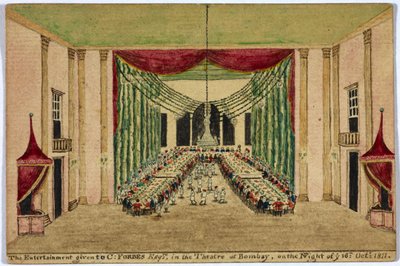 A animação dada a C. Forbes escudeiro no teatro de Bombaim na noite de 16 de outubro de 1811. de Robert Temple