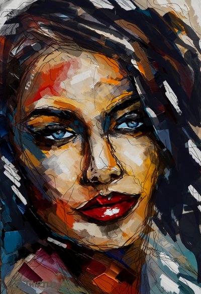 Mulher de Olhar Intenso de Robert Thirtle