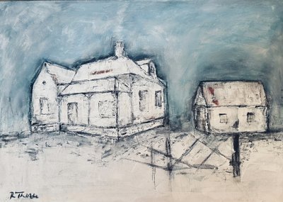Casas rústicas de inverno de Robert Thirtle