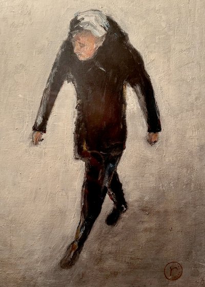 Figura solitária a caminhar de Robert Thirtle