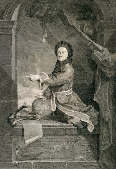 Retrato de Pierre Louis Moreau de Maupertuis (Saint-Malo de Robert Tournieres