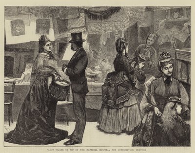 Fancy Bazaar na Ajuda do Hospital Nacional para o Consumo, Ventnor de Robert Walker Macbeth