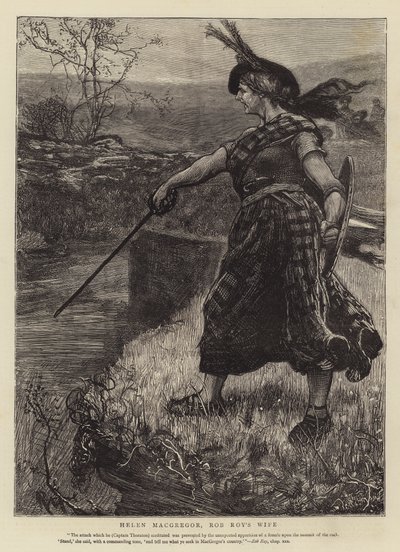 Helen Macgregor, a esposa de Rob Roy de Robert Walker Macbeth
