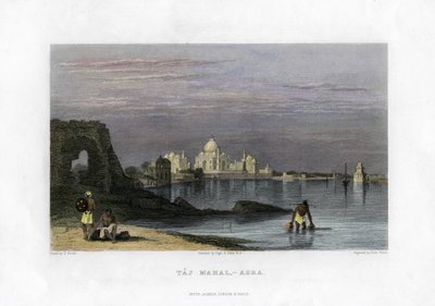 Taj Mahal, Agra, Índia, século XIX de Robert Wallis