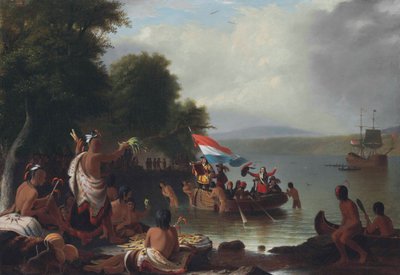 Aterragem de Henry Hudson de Robert Walter Weir