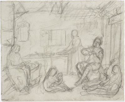 Pessoas dentro de casa de Robert Wilhelm Ekman