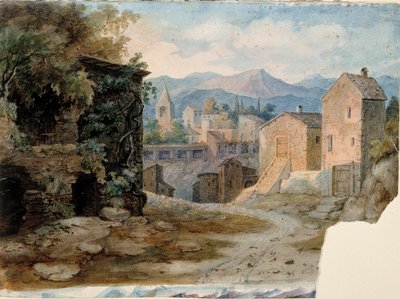 Cidade de montanha italiana de Robert Wilhelm Ekman