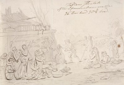 Cena no pátio de uma quinta de Robert Wilhelm Ekman