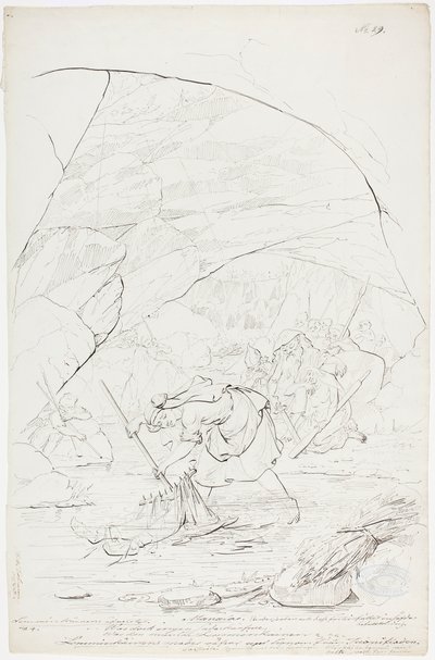 A mãe de Lemminkäinen em Tuonela de Robert Wilhelm Ekman