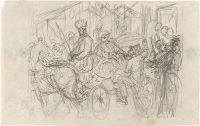 Uma recordação de mercado do tenente. Ilustrações para as histórias do alferes Stål de Robert Wilhelm Ekman